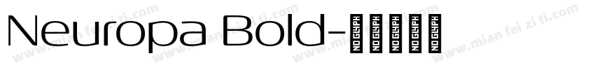 Neuropa Bold字体转换